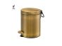 Sanco Waste Bins Χαρτοδοχείο 5 lt Soft Close (AISI 304) PVD νίκελ ατσάλι 90605-PVD-11BR
