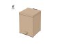 Sanco Waste Bins Χαρτοδοχείο 5lt Inox 90677-Α90