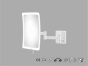 Sanco LED Cosmetic mirrors Μεγεθυντικός καθρέπτης x3 με LED Σκούρο μπρονζέ ματ MRLED-301-DM25