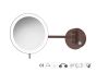 Sanco LED Cosmetic mirrors Μεγεθυντικός καθρέπτης x3 με LED Σκούρο μπρονζέ ματ MRLED-705-DM25