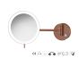 Sanco LED Cosmetic mirrors Μεγεθυντικός καθρέπτης x3 με LED Σκούρο μπρονζέ ματ MRLED-705-DM25