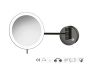 Sanco LED Cosmetic mirrors Μεγεθυντικός καθρέπτης x3 με LED Σκούρο μπρονζέ ματ MRLED-705-DM25