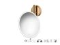 Sanco LED Cosmetic mirrors Μεγεθυντικός καθρέπτης x5 με LED Σκούρο μπρονζέ ματ MRLED-764-DM25