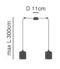 SE21-BL-B10-BL2-SH1 ADEPT PENDAT White Shade Pendant+ HOMELIGHTING 77-9012
