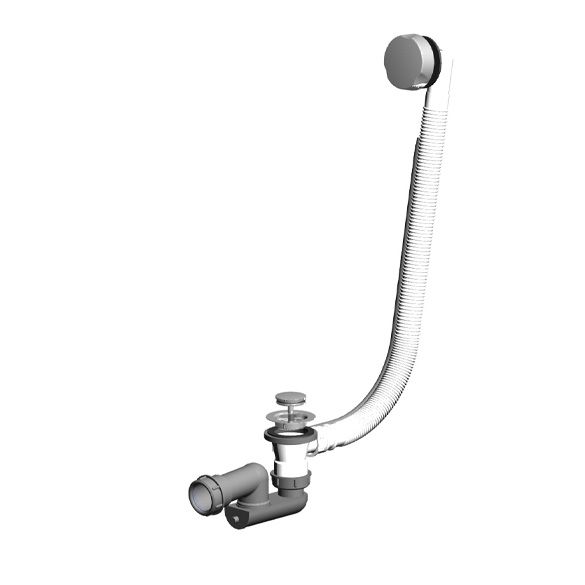 Horus Compléments Classic Collection - Automatic Pop-up Bath Waste - Special Length - Chrome 00.449-CH