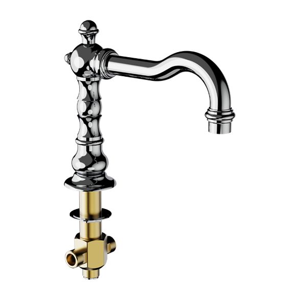 Horus Julia Victoria Julia Victoria Classic Collection - Deck Bath Spout with Diverter - Polished Nickel 01.472-NB