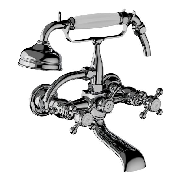 Horus Éloise Classic Collection - Complete Wall Bath / Shower Mixer - Chrome 02.414-CH