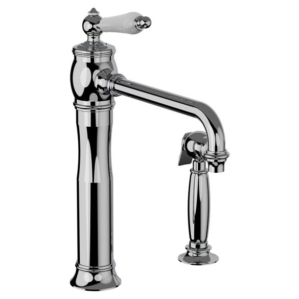 Horus Éloise Classic Collection - Single Lever Kitchen Mixer, Swivel Spout / No Waste - Matt Nickel 02.723-NM