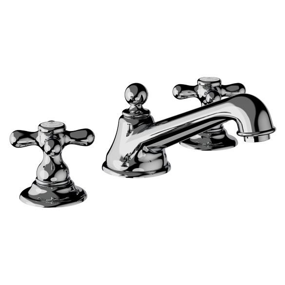 Horus Elsa Softness and Shyness Elsa Classic Collection - 3 Hole Basin Set with Pop-up Waste - Matt Nickel 04.261-NM