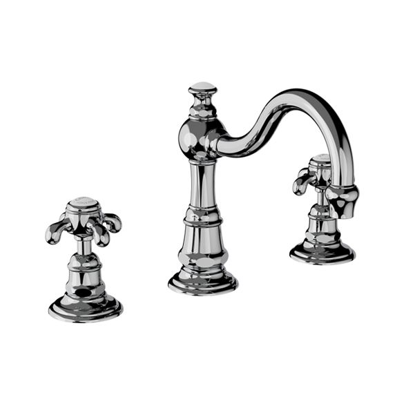Horus Montmartre Classic Collection - 3 Hole Basin Set with Pop-up Waste, Flexible Hoses - Polished Nickel 07.260-NB