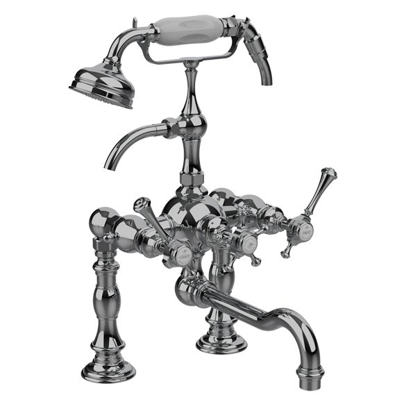 Horus Anthea Classic Collection - Complete Deck Bath / Shower Mixer - Polished Nickel 10.435-NB