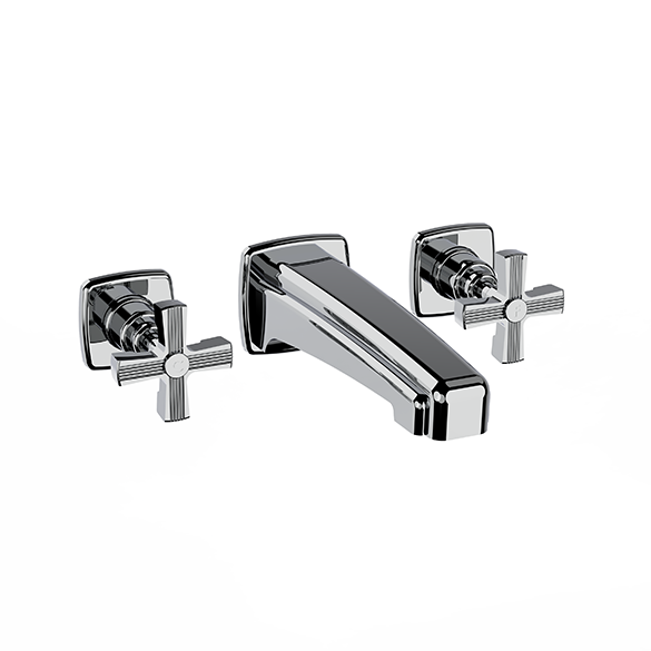 Horus Zéphyr Classic Collection - Concealed Wall Mounted 3 Hole Basin Set - Matt Nickel 16.263-NM