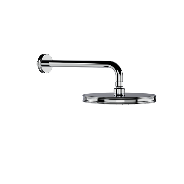 Horus Zéphyr Classic Collection - Shower Head Ø 210 Mm with Arm, Wall Mounted - Polished Nickel 16.537-NB