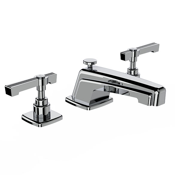 Horus Zéphyr Classic Collection - 3 Hole Basin Set with Pop-up Waste - Ice White 17.260-BI