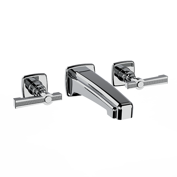 Horus Zéphyr Classic Collection - Concealed Wall Mounted 3 Hole Basin Set - Matt Black 17.263-NO
