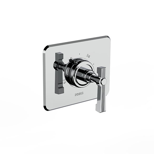 Horus Zéphyr Classic Collection - Trim for Thermostatic Mixing Valve Réf. 93.591 - Satin Brass 17.507-LS