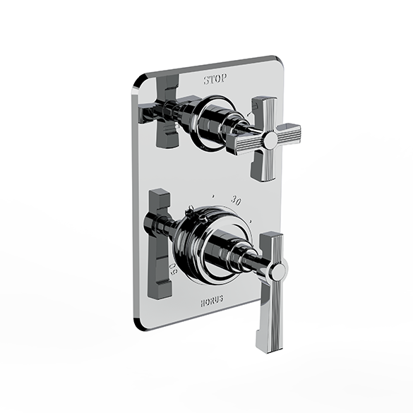 Horus Zéphyr Classic Collection - Trim for Thermostatic Mixing Valve Réf. 93.593 - Ice White 17.508-BI