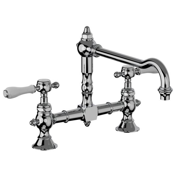 Horus Julia Victoria Julia Victoria Classic Collection - 2-hole Kitchen Mixer / No Waste - Polished Nickel 19.101-NB