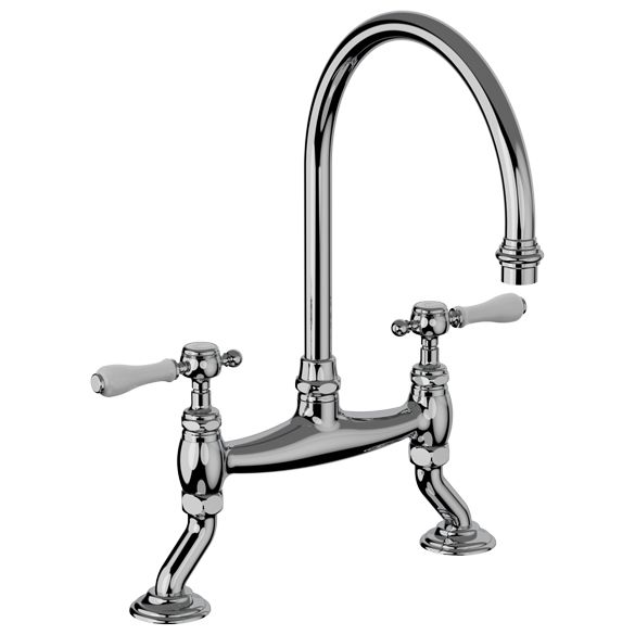 Horus Julia Victoria Julia Victoria Classic Collection - 2-hole Kitchen Mixer / No Waste - Matt Nickel 19.141-NM