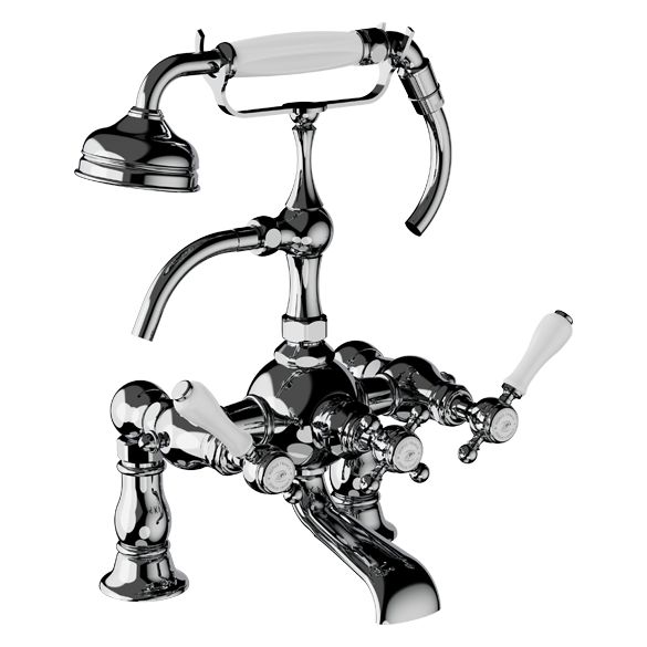 Horus Julia Victoria Julia Victoria Classic Collection - Complete Deck Bath / Shower Mixer - Matt Nickel 19.435-NM
