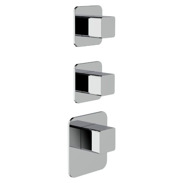 Horus Echo Equinox316 Collection - Trim for Thermostatic Mixer - Matt Black 43.522-NO