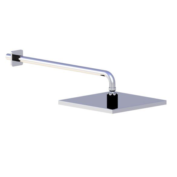 Horus Naja Contemporary Collection - Stainless Steel Shower Head 250 X 250 Mm, Thickness 14 Mm - Metal Gun 43.537-CF