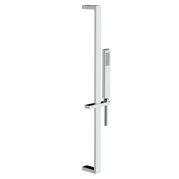 Horus Echo Equinox316 Collection - Shower Rail with Brass Handshower and Flexible Hose - Satin Brass 43.541-LS