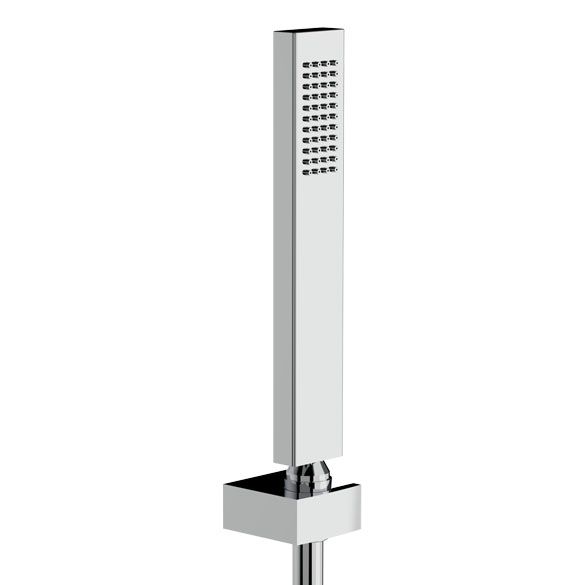 Horus Echo Equinox316 Collection - Wall Hook with Brass Handshower and Flexible Hose - Metal Gun 43.589-CF