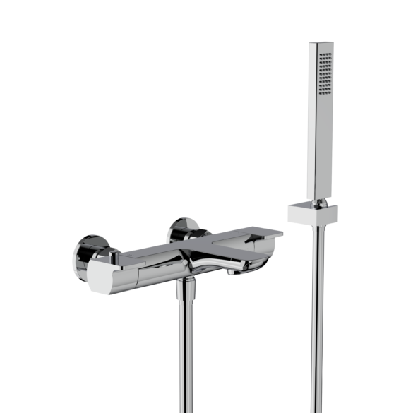 Horus Echo Equinox316 Collection - Complete Set / Exposed Thermostatic Wall Bath-shower Mixer - Satin Brass 43.714.E2-LS