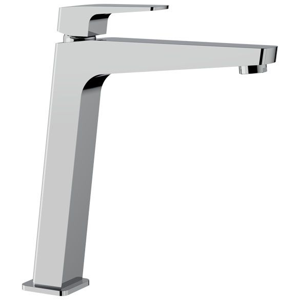 Horus Echo Equinox316 Collection - Single Lever Basin Mixer Extended Version with up and down Drain - Matt Black 43.799.E2-NO