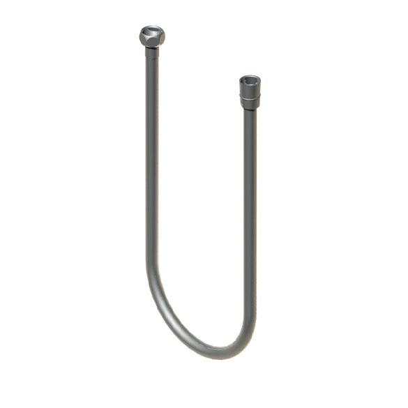 Horus Compléments Classic Collection - Exposed Flexible Hose 200 Cm with Swivelling Nut Anti Twisting - Polished Nickel 46.465-NB