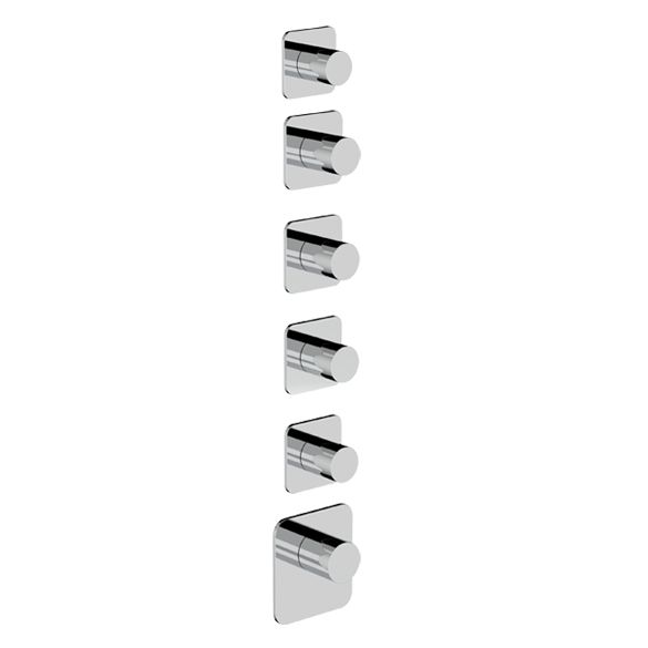 Horus Naja Contemporary Collection - Trim for Thermostatic Mixer. - Matt Black 48.525-NO