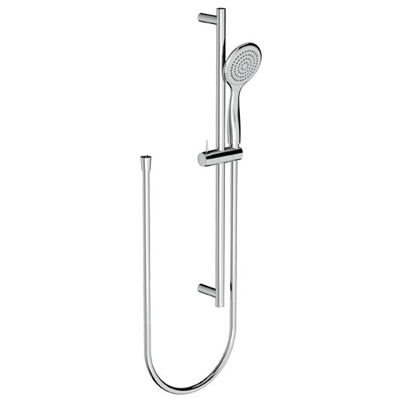 Horus Naja Contemporary Collection - Shower Rail with Handshower on Silding Support and Flexible Hose - Chrome 48.542-CH