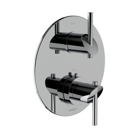 Horus Minoé Contemporary Collection - Trim for Thermostatic Mixing Valve Réf. 93.593 - Matt Black 49.508-NO