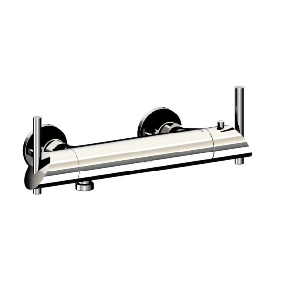 Horus Minoé Contemporary Collection - Exposed Thermostatic Wall Bathshower Mixer - Matt Black 49.596-NO
