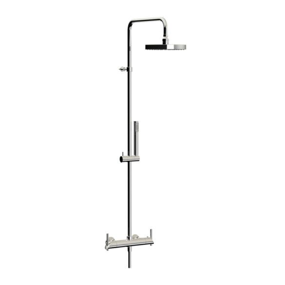 Horus Minoé Contemporary Collection - Complete Exposed Thermostatic Wall Shower Set - Chrome 49.797-CH