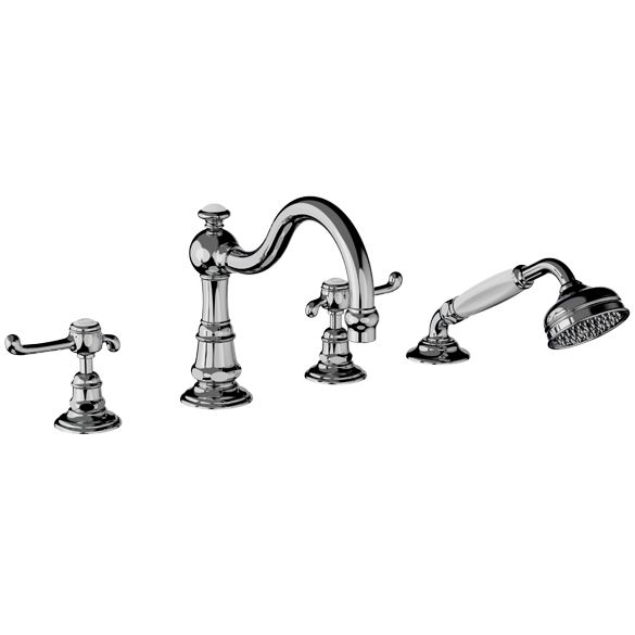 Horus Montmartre Classic Collection - 4 Hole Deck Bath / Shower Set - Chrome 50.466-CH