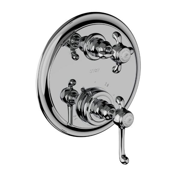 Horus Montmartre Classic Collection - Trim for Thermostatic Mixing Valve Réf. 92.593 - Polished Nickel 50.502-NB