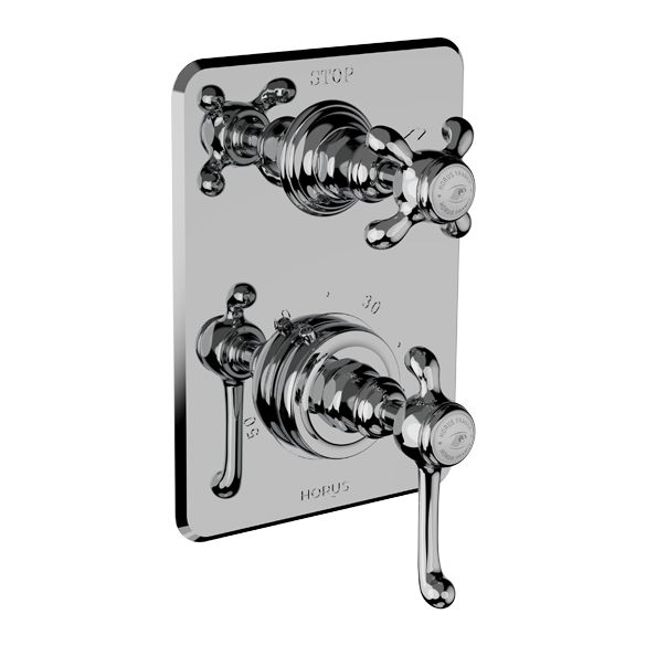 Horus Montmartre Classic Collection - Trim for Thermostatic Mixing Valve Réf. 93.593 - Matt Nickel 50.508-NM