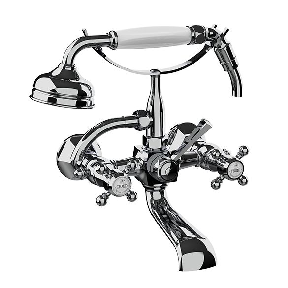 Horus Ascott Classic Collection - Wall Bath/ Shower Mixer Complete - Matt Nickel 62.414-NM