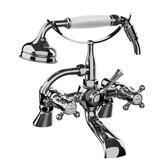 Horus Ascott Classic Collection - Deck Bath / Shower Mixer Complete - Chrome 62.485-CH