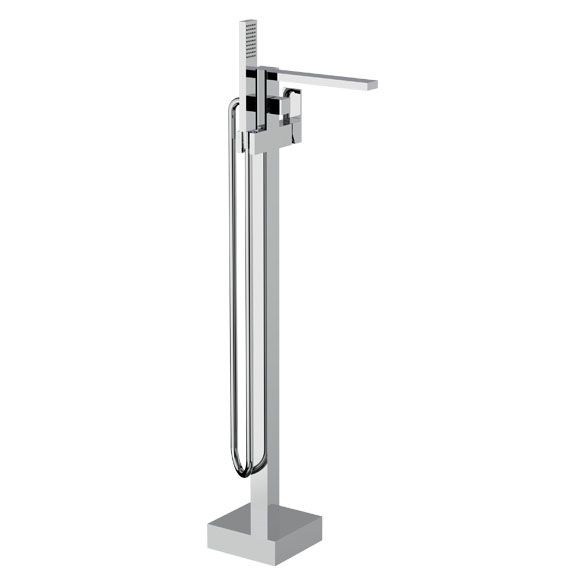 Horus Philae Equinox316 Collection - Complete Mixer + Pipe for Free Standing Bath - Matt Black 80.798.E2-NO