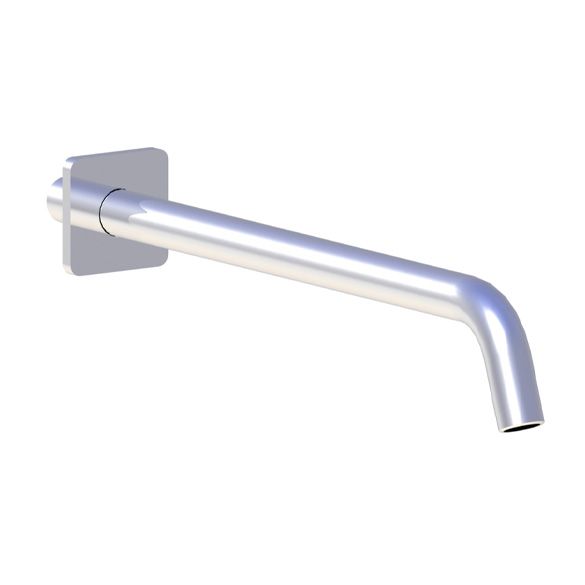 Horus Naja Contemporary Collection - Wall Arm L. 300 Mm + Square Design Flange - Metal Gun 92.567-CF