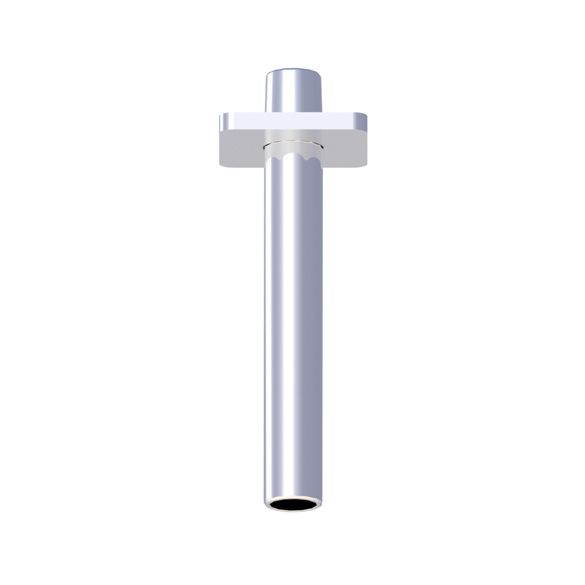 Horus Naja Contemporary Collection - Ceiling Arm + Square Design Flange - Chrome 92.570-CH