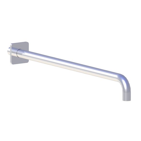 Horus Naja Contemporary Collection - Wall Arm L. 480 Mm + Square Design Flange - Satin Brass 92.966-LS