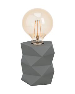 Eglo Swarby Επιτραπέζιο Διακοσμητικό Φωτιστικό με Ντουί για Λαμπτήρα E27 σε Γκρι Χρώμα 98859