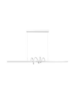 InLight Κρεμαστό φωτιστικό LED 40W 3CCT by switch on base σε λευκό χρώμα D:120cm 6075-WH