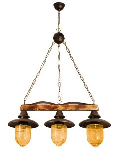 PDA 113-3 YL ΚΡΕΜ 3/Φ ΡΑΓΑ ΞΥΛΟ-ΣΚΟΥΡΙΑ 3ΧΕ27 ARlight 0101122