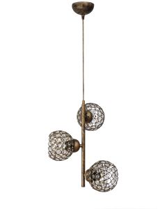 S-20K  CHRIS 3L BRONZE ΚΡΕΜΑΣΤΟ CRYSTAL Heronia 01-0303