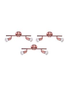 SE 140-C2 (x3) Saba Packet Copper adjustable spotlight+ HOMELIGHTING 77-8844